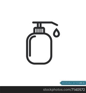 Liquid Soap Icon Vector Template Illustration Design