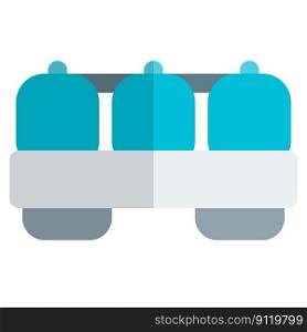 Liquid tanks transported onto a train carriage