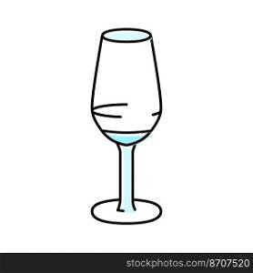 liquid wine glass color icon vector. liquid wine glass sign. isolated symbol illustration. liquid wine glass color icon vector illustration
