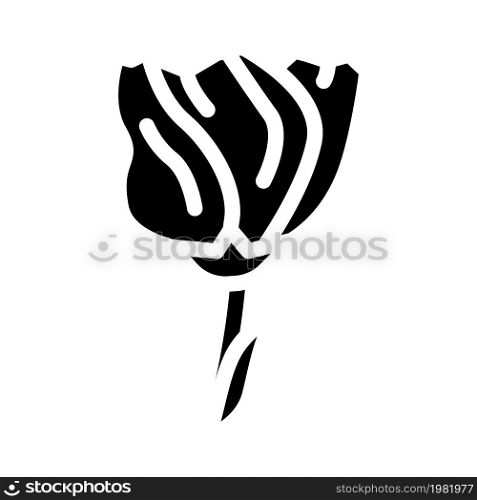lisianthus flower glyph icon vector. lisianthus flower sign. isolated contour symbol black illustration. lisianthus flower glyph icon vector illustration