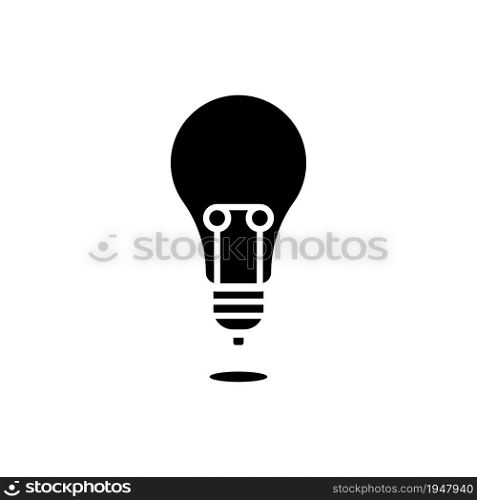 Lit Electric Light Bulb Icon
