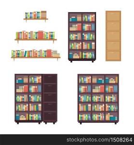 Literature Book Stack on Bookshelf Bookcase Rack Library Furniture