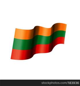 Lithuania flag, vector illustration on a white background. Lithuania flag, vector illustration