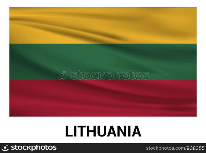 Lithuania flags design vector