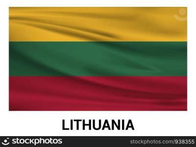 Lithuania flags design vector