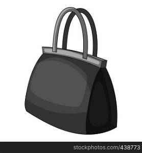 Little bag icon in monochrome style isolated on white background vector illustration. Little bag icon monochrome