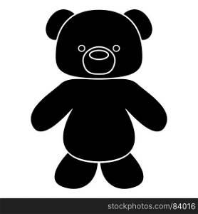 Little bear black icon .