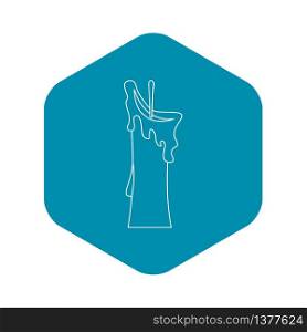 Little candle icon. Outline illustration of little candle vector icon for web. Little candle icon, outline style