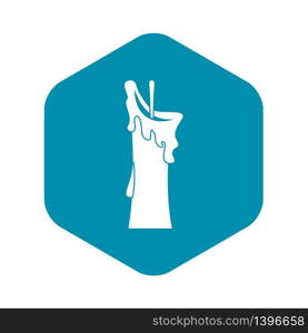 Little candle icon. Simple illustration of little candle vector icon for web. Little candle icon, simple style