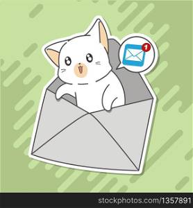 Little cat is telling you about mail.