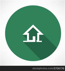 little house icon. Flat modern style vector illustration