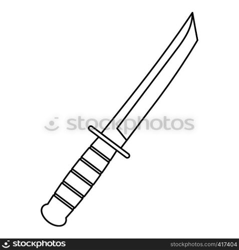 Little knife icon. Outline illustration of little knife vector icon for web. Little knife icon, outline style