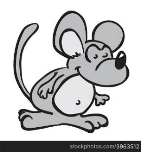 little mouse cartoon doodle