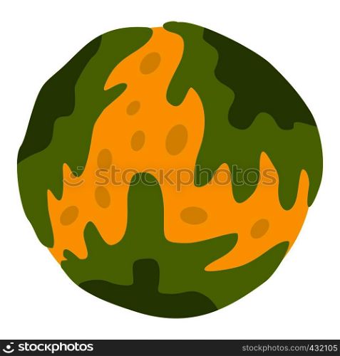 Little planet icon flat isolated on white background vector illustration. Little planet icon isolated
