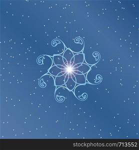 Little snowflake for the great greeting card as present
