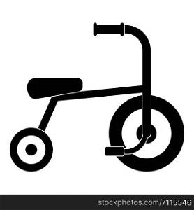 Little tricycle icon. Simple illustration of little tricycle vector icon for web design isolated on white background. Little tricycle icon, simple style