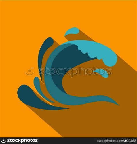 Little wave icon. Cartoon illustration of little wave vector icon for web. Little wave icon, cartoon style