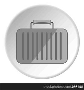 Little woman bag icon in flat circle isolated on white vector illustration for web. Little woman bag icon circle