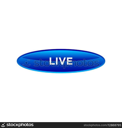 live button website vector template