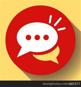 Live chat icon with dialog clouds vector. Speech bubble symbol for your web site design, logo, app, UI. Live chat icon with dialog clouds vector. Speech bubble symbol for your web site design, logo, app, UI.