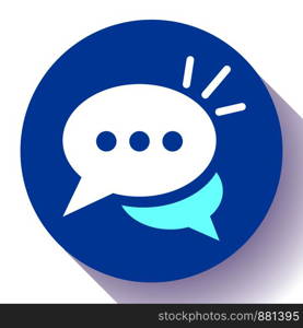 Live chat icon with dialog clouds vector. Speech bubble symbol for your web site design, logo, app, UI. Live chat icon with dialog clouds vector. Speech bubble symbol for your web site design, logo, app, UI.