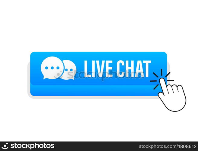 live chat speech bubbles concept. Vector stock illustration. live chat speech bubbles concept. Vector stock illustration.