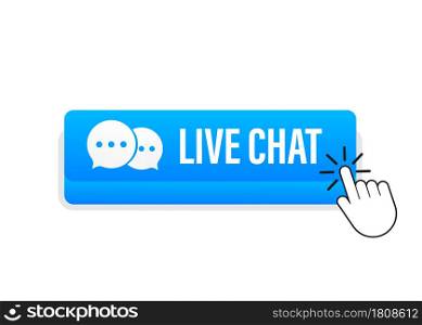 live chat speech bubbles concept. Vector stock illustration. live chat speech bubbles concept. Vector stock illustration.