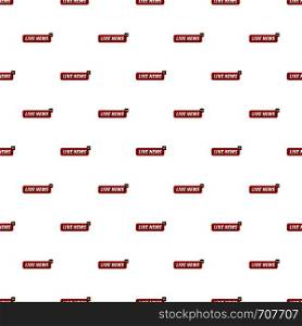 Live news pattern seamless in flat style for any design. Live news pattern seamless