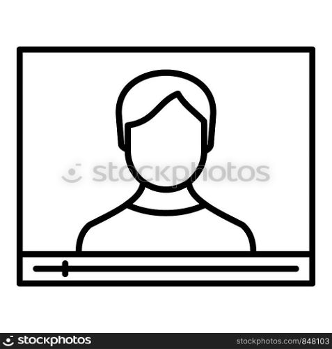Live online learning icon. Outline live online learning vector icon for web design isolated on white background. Live online learning icon, outline style