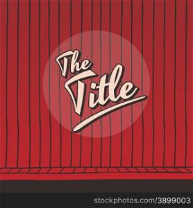 live stage red curtain theme vector art illustration. live stage red curtain