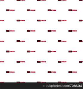 Live stream pattern seamless in flat style for any design. Live stream pattern seamless