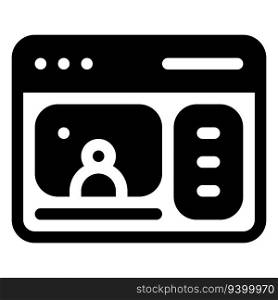 Live Streaming Icon. Digital marketing concept. Outline icon