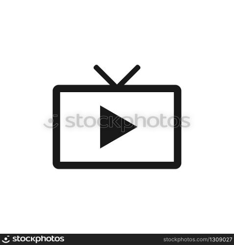 Live tv symbol icon. Vector illustration in simple style. EPS 10