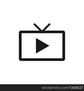 Live tv symbol icon. Vector illustration in simple style. EPS 10
