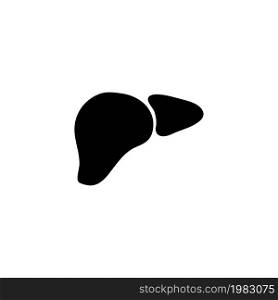 Liver, Human Organ, Blood Filter. Flat Vector Icon illustration. Simple black symbol on white background. Liver, Human Organ, Blood Filter sign design template for web and mobile UI element. Liver, Human Organ, Blood Filter. Flat Vector Icon illustration. Simple black symbol on white background. Liver, Human Organ, Blood Filter sign design template for web and mobile UI element.