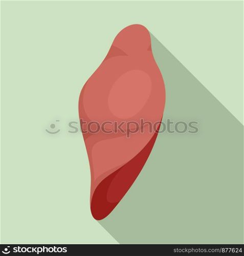 Liver icon. Flat illustration of liver vector icon for web design. Liver icon, flat style