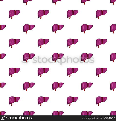 Liver pattern. Cartoon illustration of liver vector pattern for web. Liver pattern, cartoon style