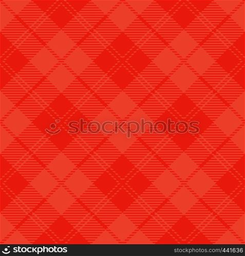 Living Coral Tartan Seamless Pattern Background. Coral Light and Dark Color Plaid. Flannel Shirt Patterns. Trendy Tiles Vector Illustration for Wallpapers. Color of the Year 2019.