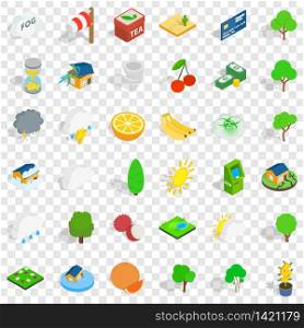 Living icons set. Isometric style of 36 living vector icons for web for any design. Living icons set, isometric style