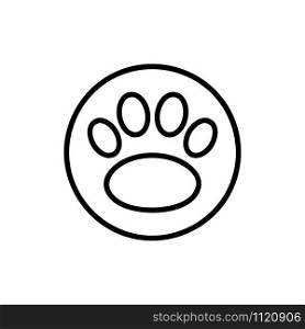 Living with animals is allowed to icon the vector. A thin line sign. Isolated contour symbol illustration. Living with animals is allowed to icon the vector. Isolated contour symbol illustration