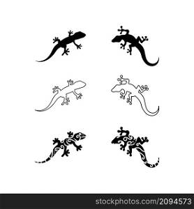 lizard and animal vector salamander gecko crocodile and reptiles design logo illustration