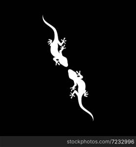 lizard animal vector logo template