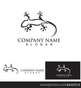 Lizard home logo icon vector design template