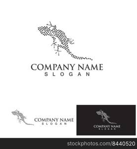 Lizard home logo icon vector design template