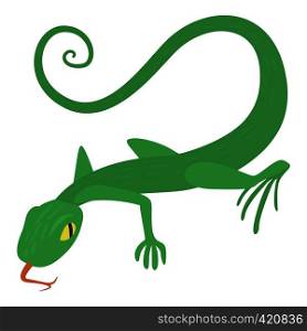 Lizard icon. Cartoon illustration of lizard vector icon for web. Lizard icon, cartoon style