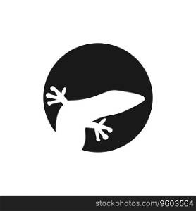 Lizard icon silhouette logo symbol vector