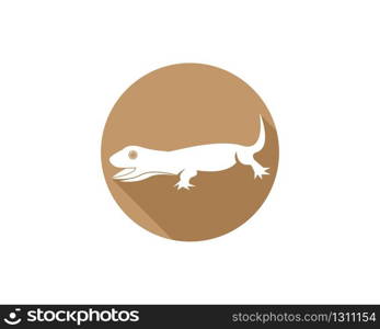 Lizard logo design vector illustration