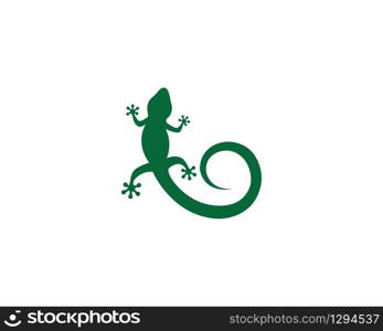 Lizard logo template vector icon illustration design