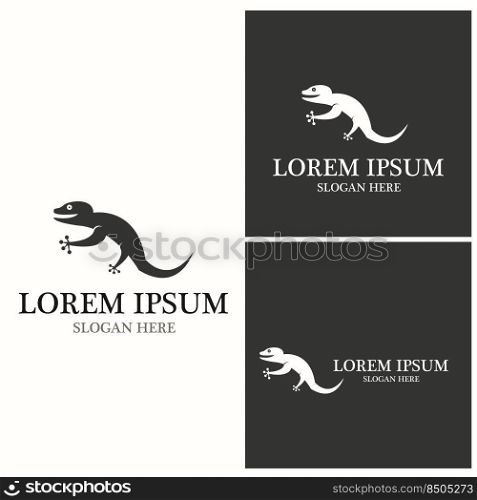 Lizard logo vector template illustration