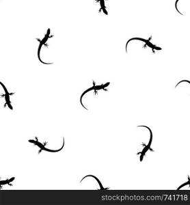 Lizard pattern repeat seamless in black color for any design. Vector geometric illustration. Lizard pattern seamless black